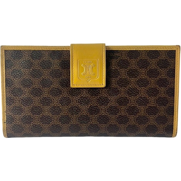 Céline Brown Macadam‎ Long Wallet